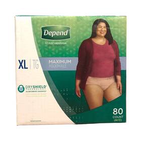 Bd5256 Depend Fit-flex Underwear For Women - Xl 80 Count