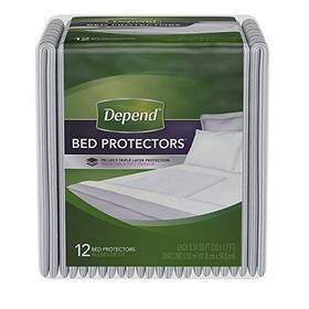 Bhbs0519s706 Depend Bed Protectors Soft Tri Loc Triple Layer Protection 12 Count Pack Of 3