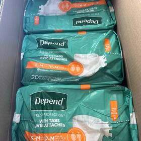 Depend-14411735 Depend 60 Unisex Incontinence Protection With Tabs Underwear Maximum Absorbency