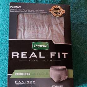 Sb280399x Depend Real Fit Incontinence Pants For Men Maximum Absorbency S/m Gray