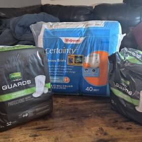 013231040 Depend Walgreens Lot Of 3 Guards Maximum For Men And Certainty Unisex Briefs