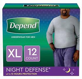 Dependsmen 880788799347 Underwear Overnight Extra Large