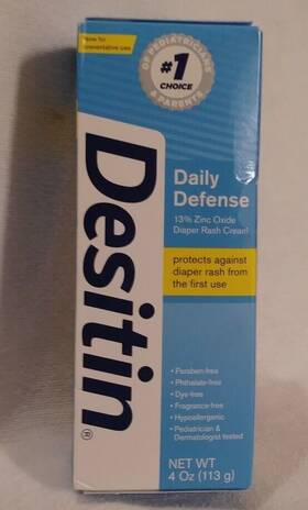 00301 Desitin Diaper Rash Daily Defense Creamy Zinc Oxide 4oz Blue New Iin Sealed Box