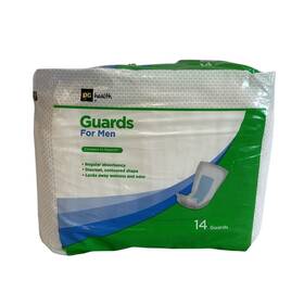 Dg Health 090891200726 Guards For Men 14 Count Incontinence Discreet Absorbency