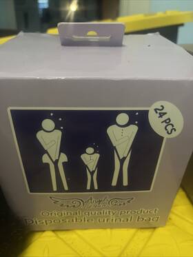 Dibbatu 313032676618 Disposable Urinal Bag 12 Pcs 800ml Emergency Urine