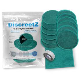 Discreetz 850015519017 Adult Flatulence Relief Pads Charcoal Gas Deodorizer Silencer S-12