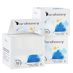 Dorahoney 791986819013 Disposable Face Towels 12 Inch Extra Large Towelettes Ultra Soft