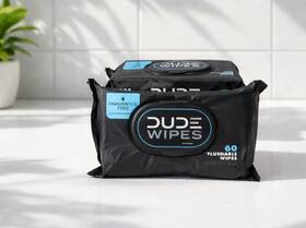 D228231504 Dude Wipes - Flushable -3 Pack. 60 Ea. Pack Total Of 180 Unscented Xl