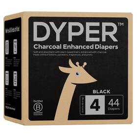 89452966 Dyper Charcoal Enhanced Diapers - Size 4 44ct