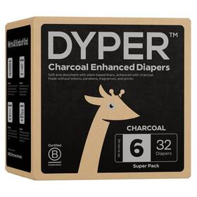 90380975 Dyper Charcoal Enhanced Disposable Diapers - Size 6 32ct 90380975 Dyper Charcoal Enhanced Disposable Diapers - Size 6 32ct