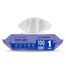 Pb7ws Earthbath Rosemary Chamomile Dog Cat Tushy Wipes 100ct