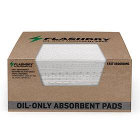 Fdabpad100oil Earthsafe Flashdry Oil Absorbent Pads High Absorbency Of 1 Count Pack 100
