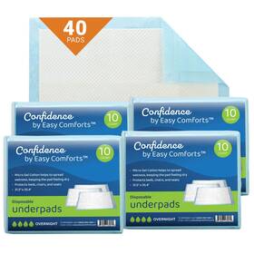 Dfs11902 Easy Comforts Confidence By Ectm Disposable Underpads Case Overnight