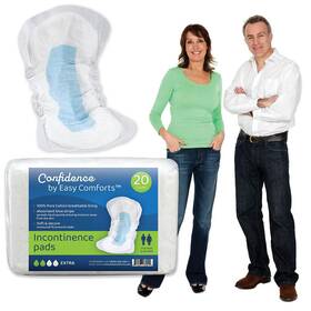 378513-bc00450135 Easycomforts Confidence Incontinence Pads For Seniors Super Absorbency Day Or