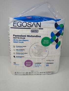 Egosan 011809019416 Maxi Incontinence Disposable Adult Diaper Brief With Tabs Maximum