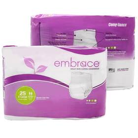 Embrace 898777001050 Premium Protection Incontinence Underwear Maximum Absorbency And Protectio