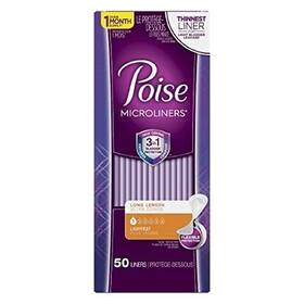 Ensur 696850051653 Poise Microliners Bladder Control Pad 6.9 Inch Length Light Absorbency Absorb