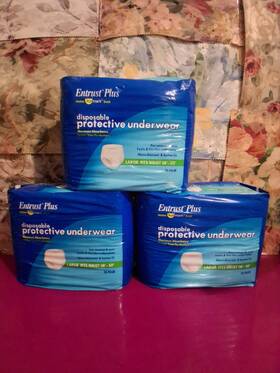 Peb45790aa Entrust Plus 3 Maximum Absorbency Disposable Underwear Large Soft 16 Pair