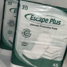 Escape Plus 634240171680 Lot Of 2 Ultimate Protective Pad Long 16 Inch Odor Leak Protect 90 Total