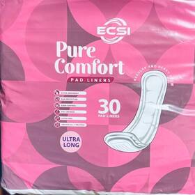 Mlnr515835es Essential Cares Supplies Pad Liners Ultra Long Max Absorbency 30 Ct. Pure Comfort Ecsi