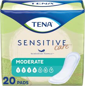 2054284 Essity Tena Intimates Moderate Regular Incontinence Pad For Women 20 Count