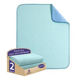 Es-2023wp-lgn-1824-2p Eswin Bed Pads Washable Waterproof Underpads Super Absorbency Reusable