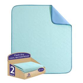Es-2023wp-lgn-3452-2p Eswin Bed Pads Washable Waterproof Underpads Super Absorbency Reusable