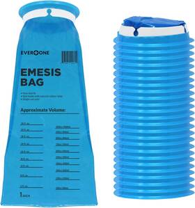 Ever Ready First Aid - Pb 313048494497 Everone Emesis Disposable Blue Vomit Bags Leakproof For Travel Uber Taxi Mo
