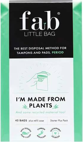 Fbl100 Fab Little Bag Starter Plus Pack - 20 Sanitary Disposal Bags White