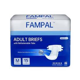 Fampal 949648107594 Vital Guard Adult Diapers Disposable Incontinence Briefs