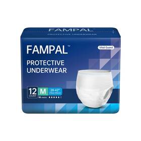 Fampal 949648107624 Vital Guard Adult Incontinence Underwear Maximum Absorbency Odor Control L