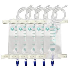 2g-33qb-vz4h Filigan 600ml Nephrostomy Bags Clear Urine Drainage Bag With 24 Inch Silicone Tube Twis