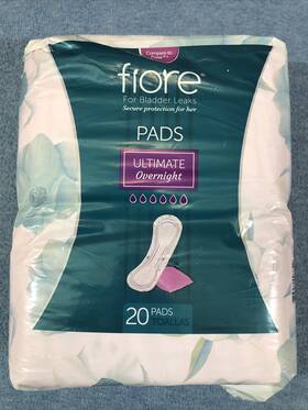 Filore 876254003742 Fiore Incontinence Ultimate Overnight Booster Pads Pack Of 20 Bladder Leaks New Filore 876254003742 Fiore Incontinence Ultimate Overnight Booster Pads Pack Of 20 Bladder Leaks New