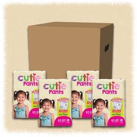 First Quality 090891202713 Cutie Training Pants Toddler Girls 4t/5t Jumbo Pack 76 New Sealed Diapers