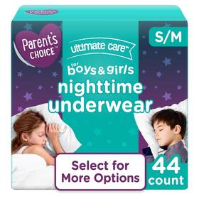 10007235 First Quality Parents Choice Unisex Nighttime Bedwetting Underwear Small-medium 15 Count