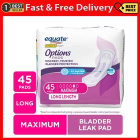 First Quality 313033723779 Options Womens Bladder Control Pads Maximum Absorbency Long Length