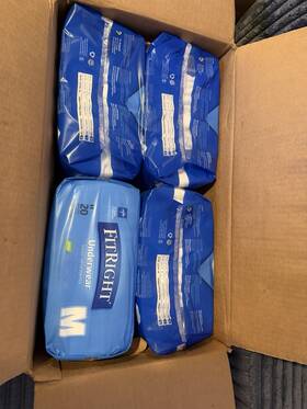 Fitright Fitrig08amn Adult Underwear Medium M 20 Count Pack Of 4 New Sealed 80 Total