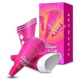 Flenware 198715041651 Stand And Go Disposable Female Urinal 10-pack Compact On-the-go