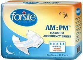 Forsite Health 193183927766 Am-pm Maximum Adult Briefs Medium 27.5 In To 39.5 Waist