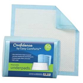 378488-bc00450102 Fox Valley Traders Confidence Chucks Disposable Underpads Super Absorbent Protective Bed Pads