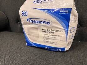 Freedom 758891974732 Plus Pull-on Protective Underwear Xl 48 Inch - 60 10 Pieces 1 Pack