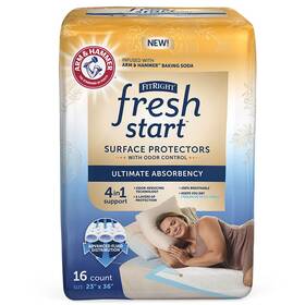 Fresh Start 193489104137 Medline Fitright Disposable Underpads 23ftft X 36ftft 16 Count Bed Pads For Inc