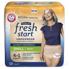 Fresh Start 193489136442 Fitright Incontinence And Postpartum Underwear For Women Small Beige 12 Co