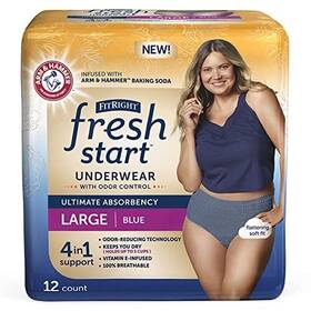 Fresh Start 193489136497 Fitright And Postpartum Incontinence Underwear For Women Small Blue Ultima