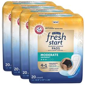 Ahbcp08 Fresh Start Fitright And Postpartum Incontinence Pads For Women Moderate Absorbency Wit