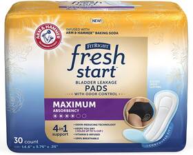 Ahbcp09z Fresh Start Fitright Postpartum And Incontinence 30 Count Pack Of 1 White