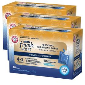 Ahwipe01uzz Fresh Start Fitright On-the-go Flushable Wipes 48 Count Personal Cleansing Indi