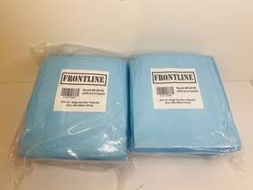 Frontline 843077189663 50 Disposable Underpads 23ftft X 36ftft Pee Urine Pad Ultra Absorbent Bed 2-25 Packs