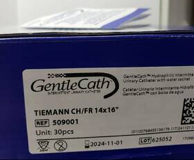 509001 Gentle Cath Case Of 6 Boxes 30 Each Male Intermittent Catheters Ch/ Fr 14x16 Inch 180 Total