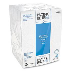 29506 Georgia Pacific 40 Blue Select Disposable Patient Care Washcloths 10